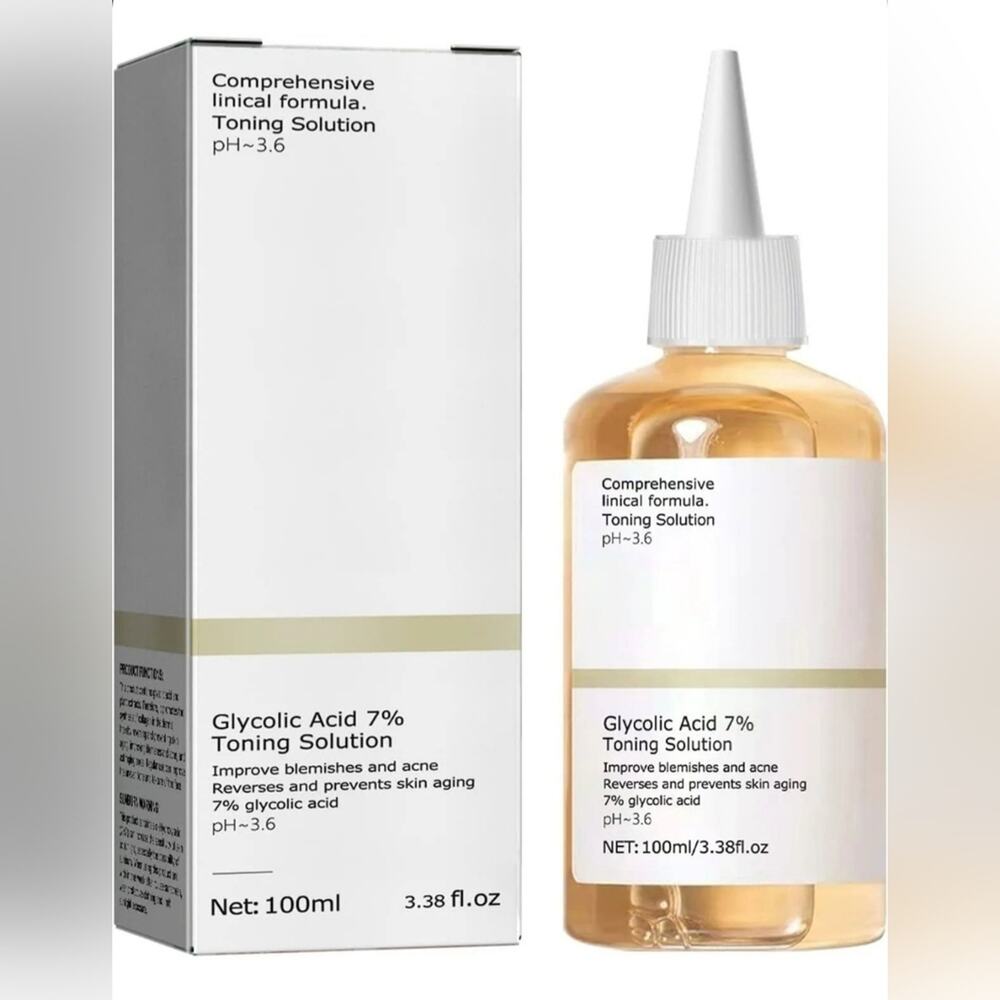 New Sealed In Package Glycolic Acid 7% Toning Solution -3.38 Fl Oz